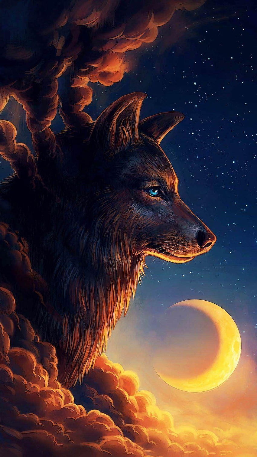 Loup, loup et renard Fond d'écran de téléphone HD