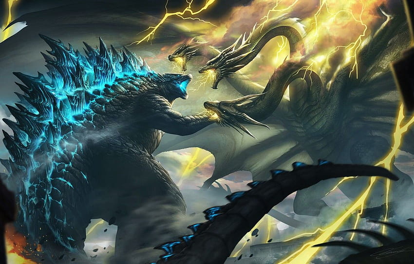 Dragon, Mouth, Fantasy, Dragon, Godzilla, Art, Art, Lightning, Fiction ...