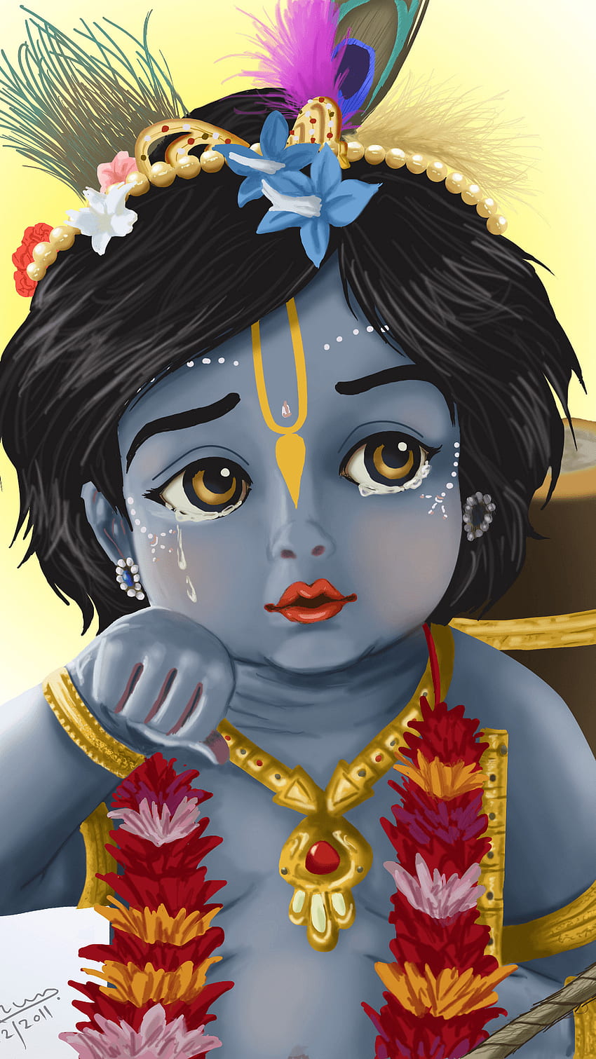 Krishna Cry, Child Kanha HD phone wallpaper | Pxfuel