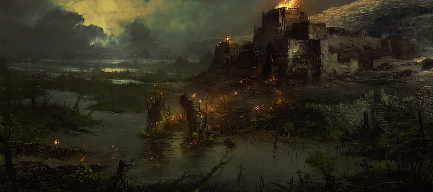 Diablo IV y antecedentes fondo de pantalla