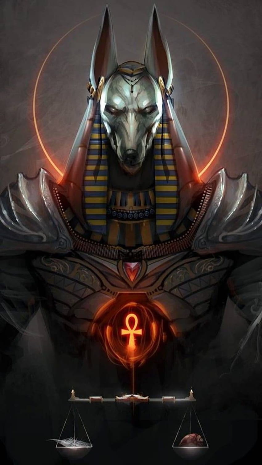 Anubis bóg zmarłych. Starożytni, starożytni egipscy bogowie, Anubis, Egipt Cartoon Tapeta na telefon HD