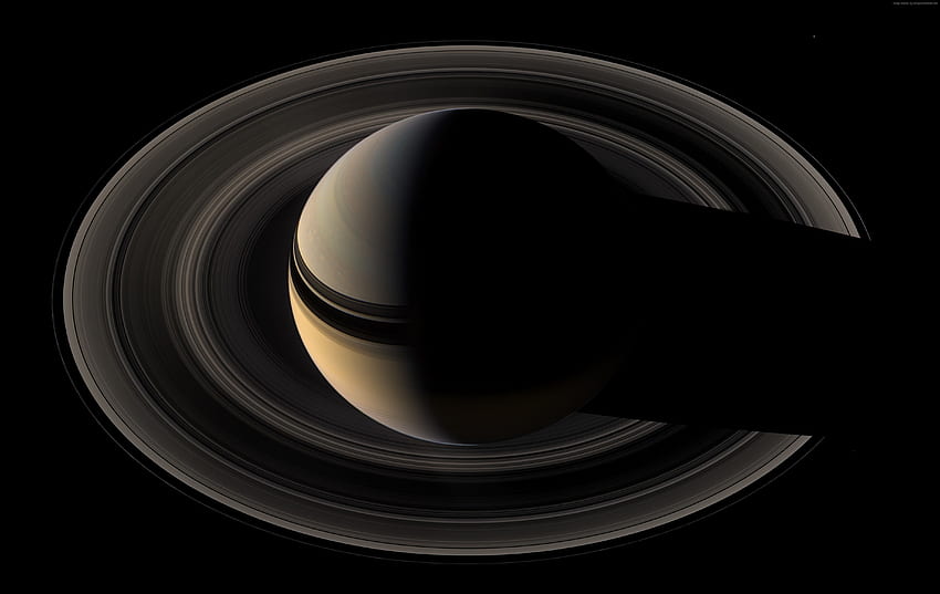 saturn, planet, space, Space, Black and White Saturn HD wallpaper