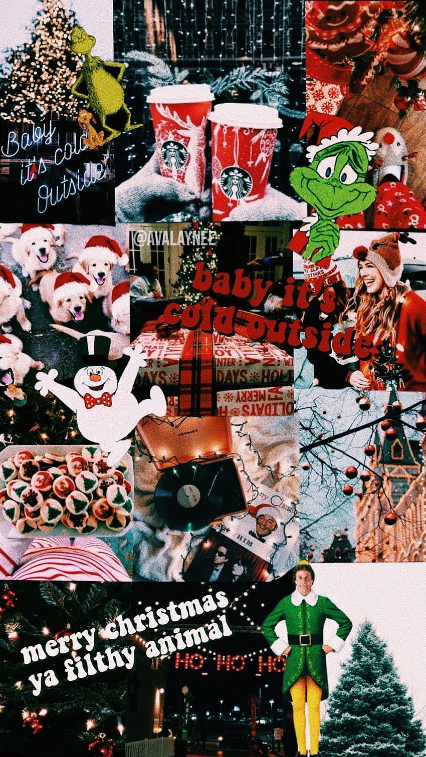 Vsco- avalaynee. Cute christmas , Christmas tumblr, Christmas collage ...