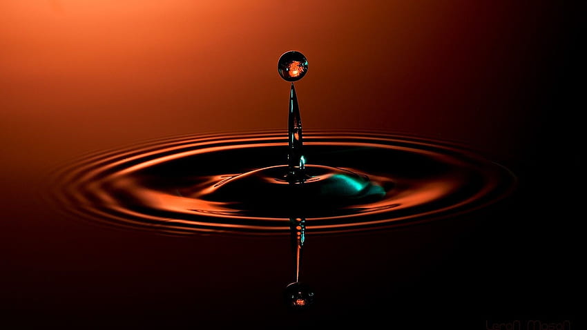 Water Droplet background HD wallpaper