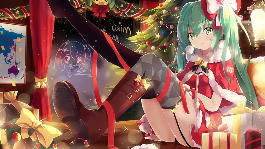 Anime Girl Sexy Santa Costume Christmas Card – Cupsie's Creations
