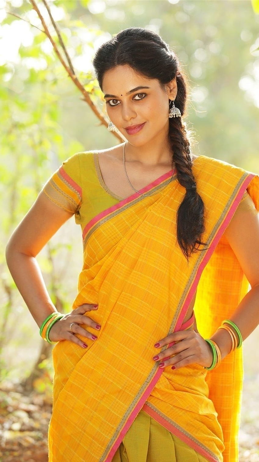 Pakka, tamilischer Film, Bindu Madhavi, Saree Beauty HD-Handy-Hintergrundbild