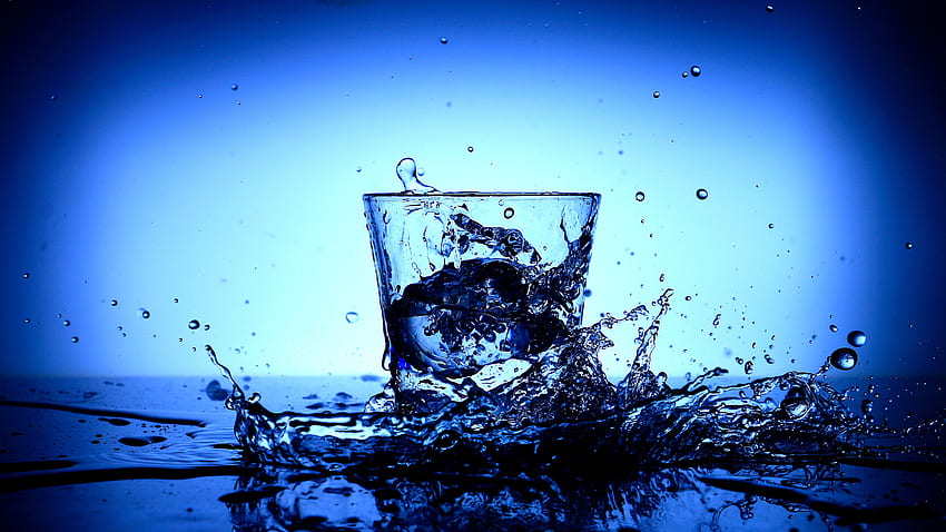 Acqua in vetro - -, bicchiere d'acqua Sfondo HD