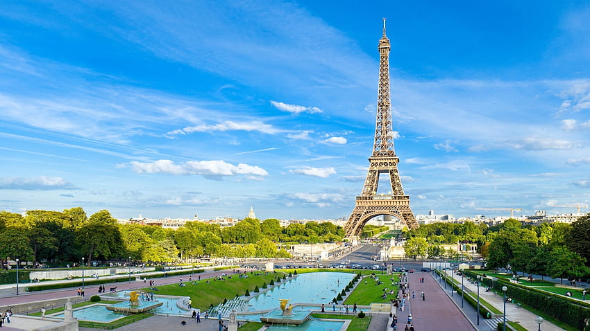 Landscape, Paris, Eiffel Tower HD wallpaper