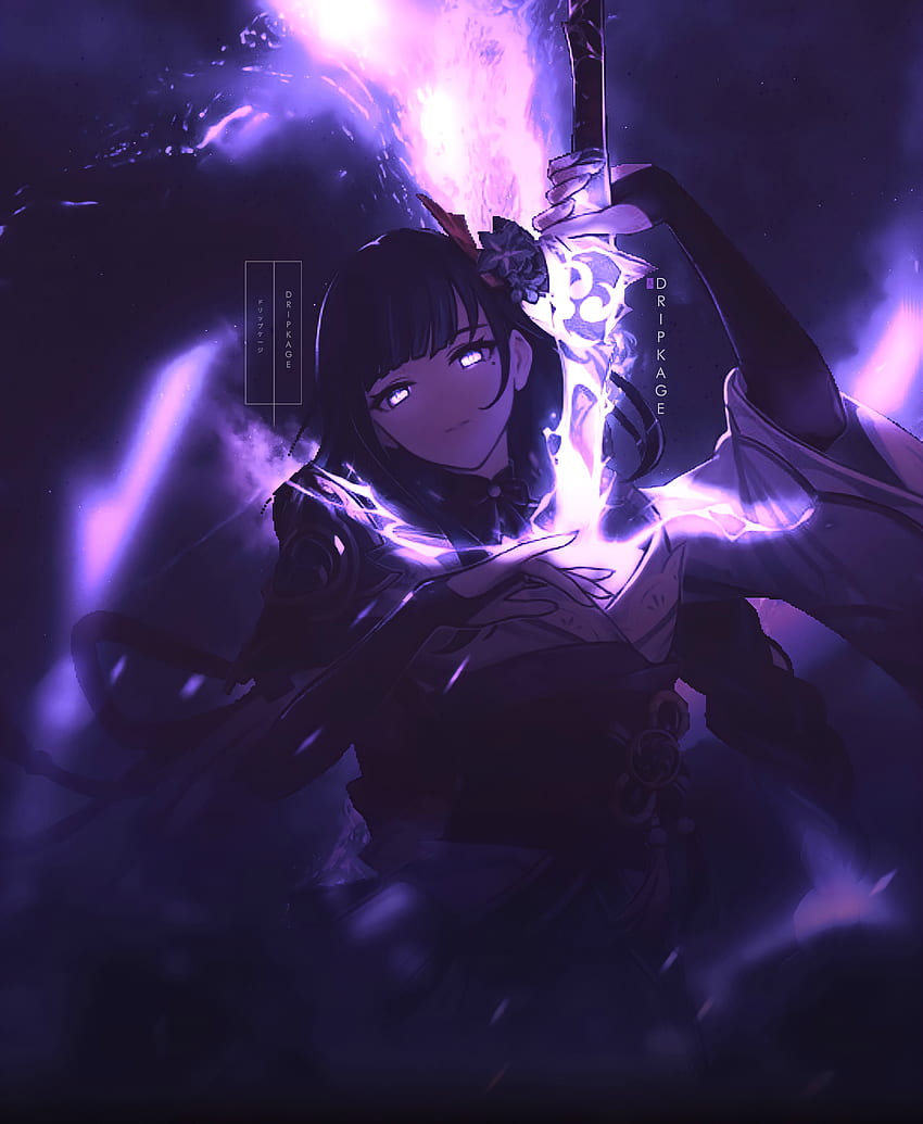 Villain Raiden Shogun  Genshin Impact Anime Video Game 4K wallpaper  download