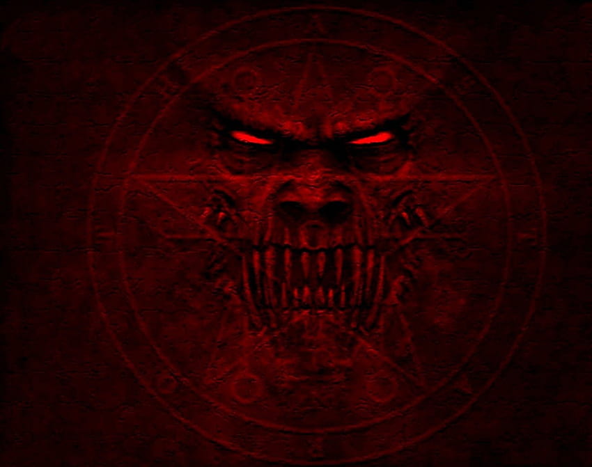 SATAN, 666, EVIL, RED HD wallpaper