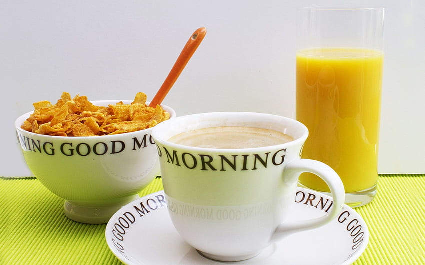 snacks, breakfast, morning HD wallpaper
