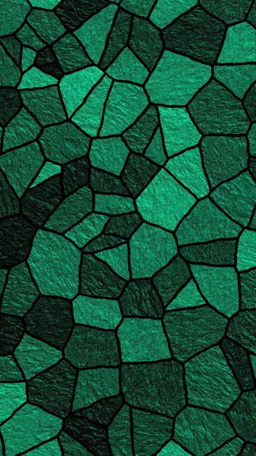 Padrão de mosaico verde. iPhone verde, mosaicos verdes, iphone aquarela Papel de parede de celular HD