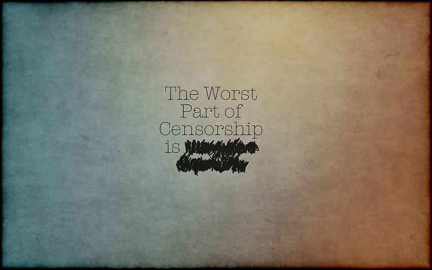 text, quotes, textures, irony, censorship, gradient, Ironic HD wallpaper