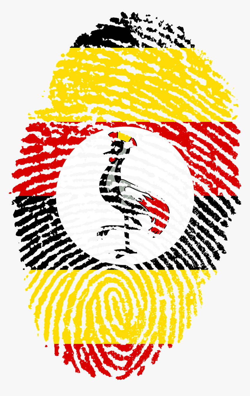 Uganda Flag Fingerprint, Png HD phone wallpaper