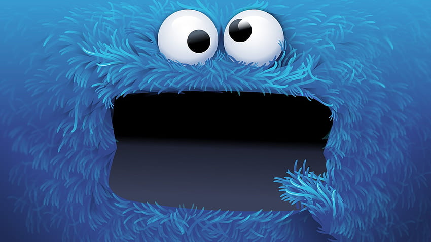 Sesame Street Cookie Monster , eyes, Cookie Monster, face, blue, Elmo HD wallpaper