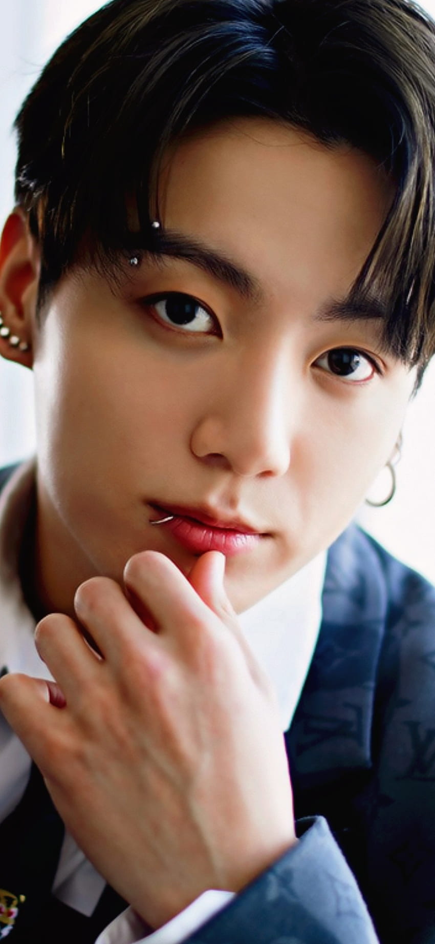 Jungkook, BTS, Ear piercings, Lip piercing, Eyebrow piercing HD phone wallpaper
