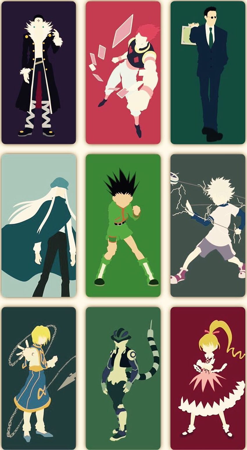 - Chrollo, Hisoka, Leorio, Uçurtma, Gon, Killua, Kurapika HD telefon duvar kağıdı