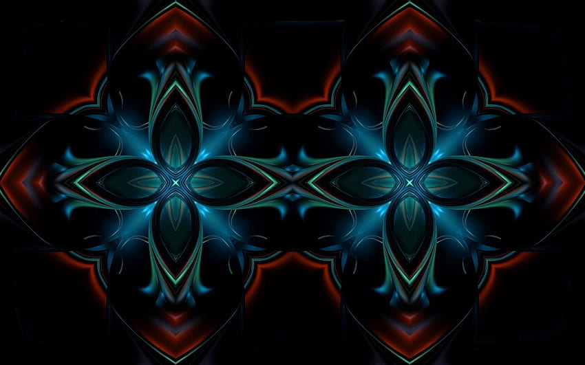 Abstrak, Pola, Gelap, Cat, Kaleidoskop Wallpaper HD