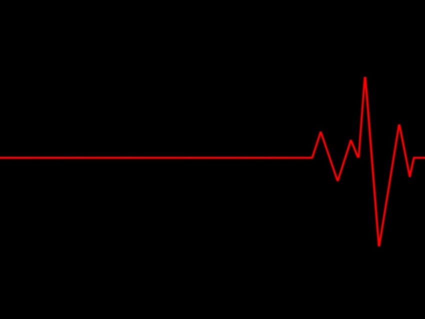 Red and Black Heart, Heart Line HD wallpaper