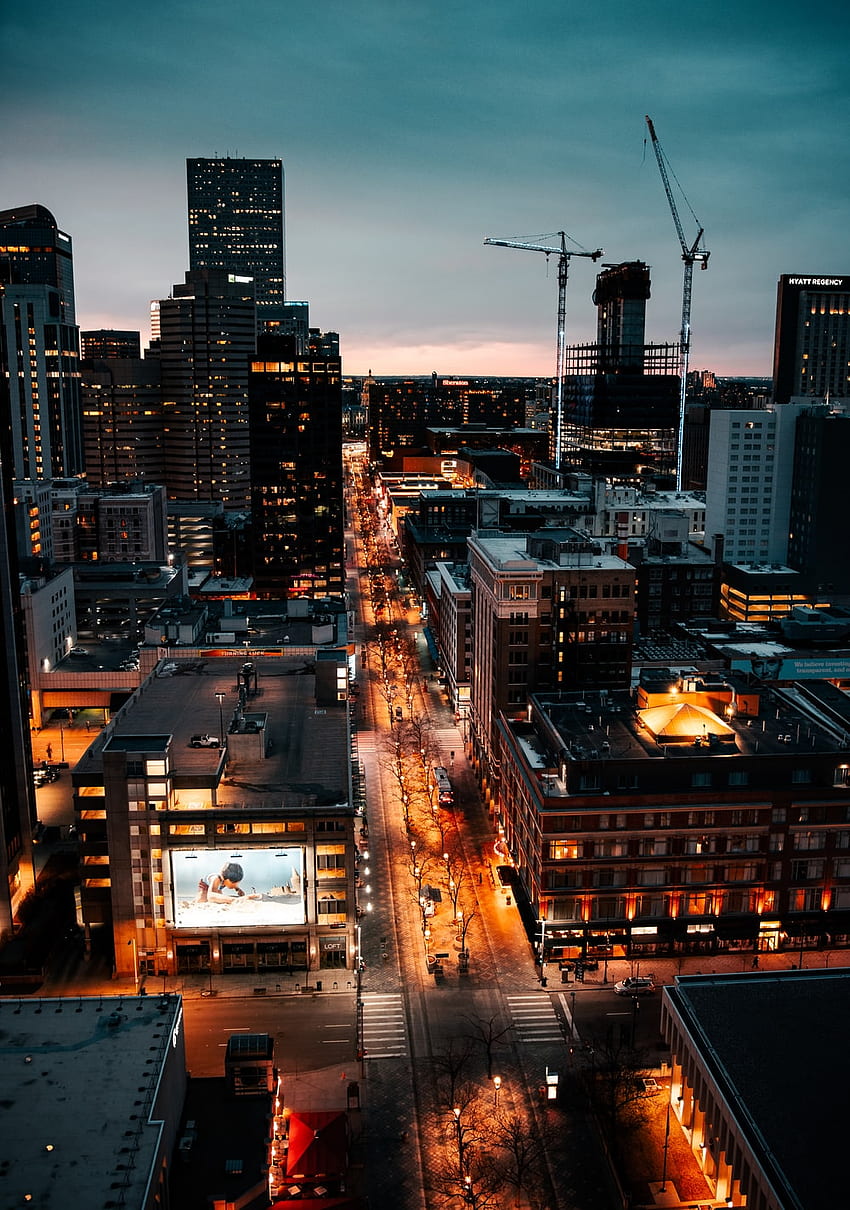 Denver Skyline Winter Wallpaper. Desktop Background