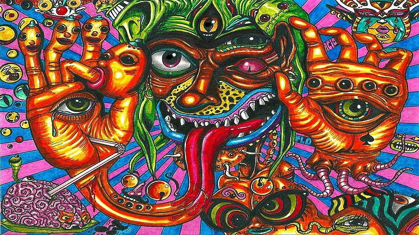 Aghori Lord Shiva PSY TRANCE MIX ॐ. Muzyka High Trance LSD SMOKE, Psychedelic Shiva Tapeta HD
