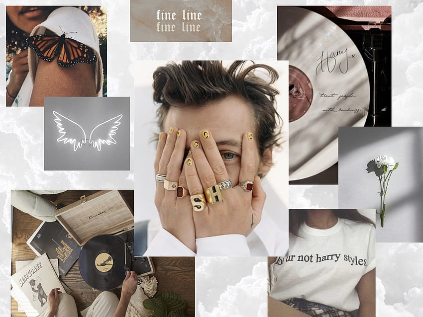 White Harry Styles Ästhetik für iPad. Harry Styles, Harry Styles, Ästhetik HD-Hintergrundbild