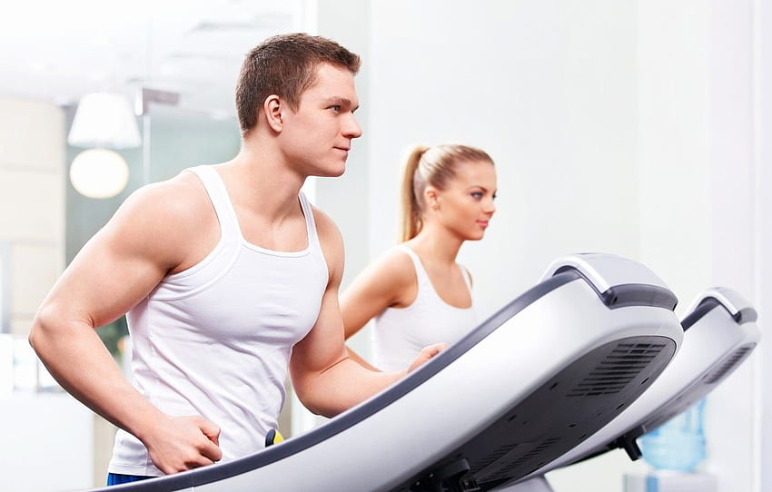 fokus, olahraga, pria, kebugaran, pusat kebugaran, kuat, sehat, penurunan berat badan, treadmill, latihan treadmill, bernapas, tubuh bugar untuk , bagian спорт Wallpaper HD