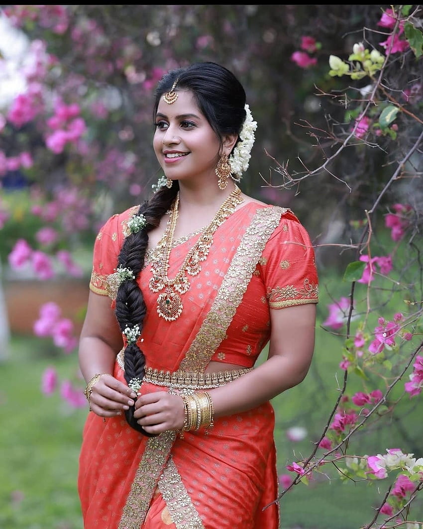 Anusree, anchor, Kannada actress HD phone wallpaper