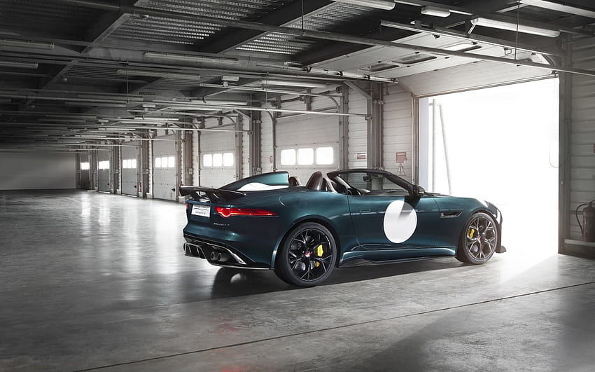 jaguar f type progetto 7, edificio, britannico, auto da corsa, jaguar Sfondo HD
