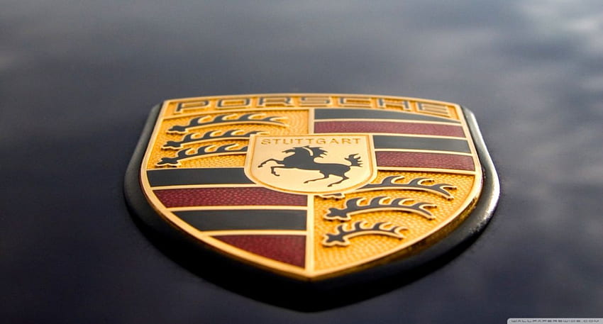 Porsche-Logo, Ultra-Porsche-Schild HD-Hintergrundbild