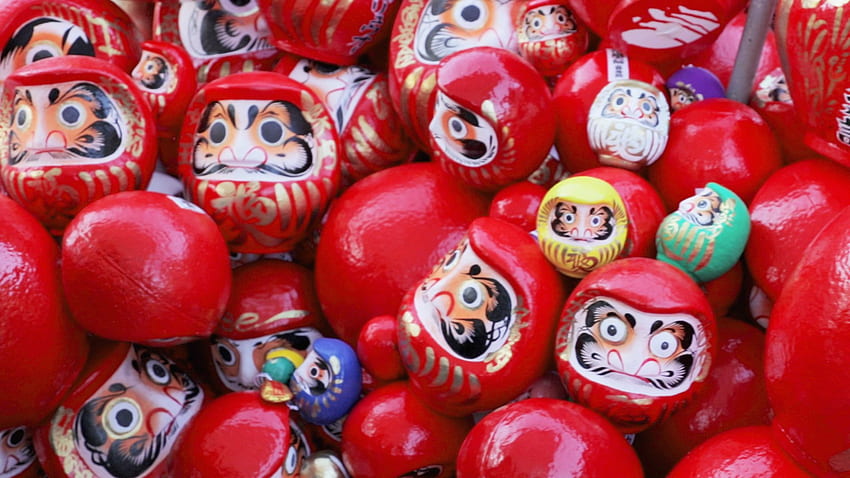 ตุ๊กตาดารุมะ: แนวทางของญี่ปุ่นในการปณิธานปีใหม่ วอลล์เปเปอร์ HD