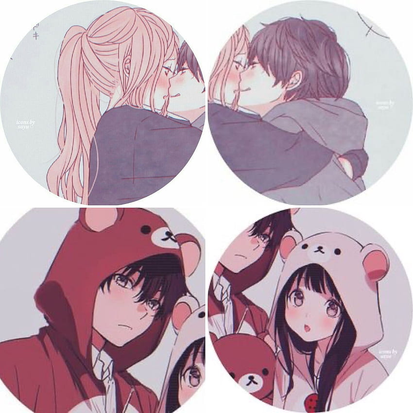 Couple pfp. Cute anime profile , Cartoon profile , Cute profile, Happy Anime Couple HD phone wallpaper