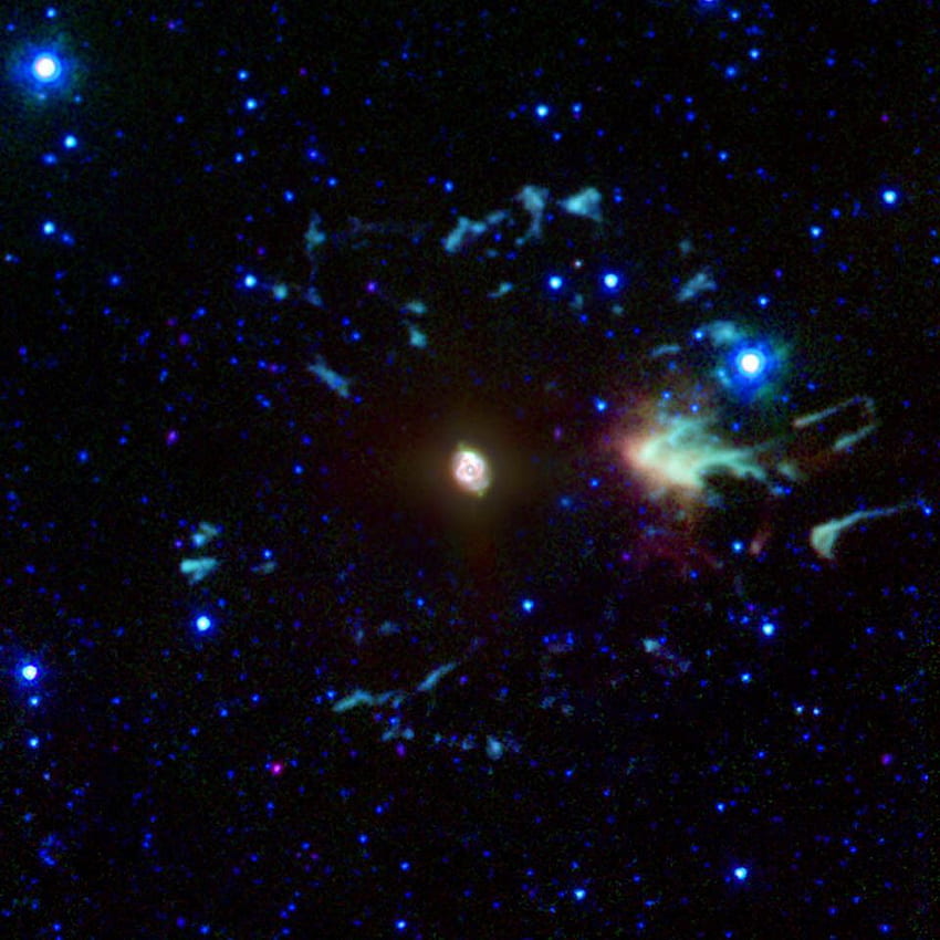 Cat's Eye' Planetary Nebula - NASA Spitzer Space Telescope HD phone wallpaper