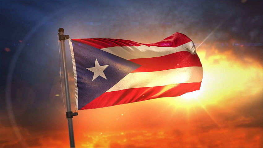 プエルトリコの旗の背景、プエルトリコ 高画質の壁紙