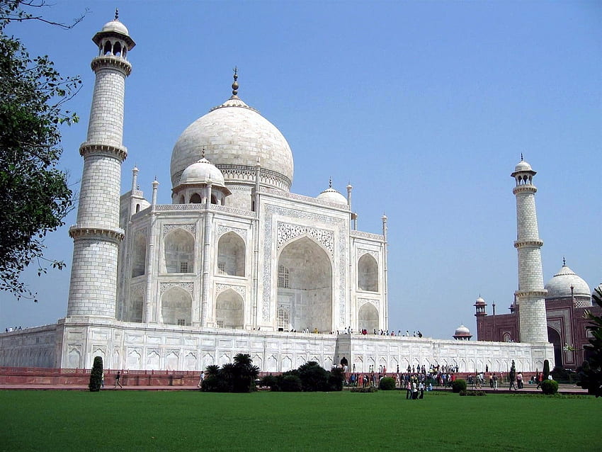 индиец, архитектура, мавзолей, сграда, Индия, Тадж Махал, древен / и мобилен фон, индийски места HD тапет