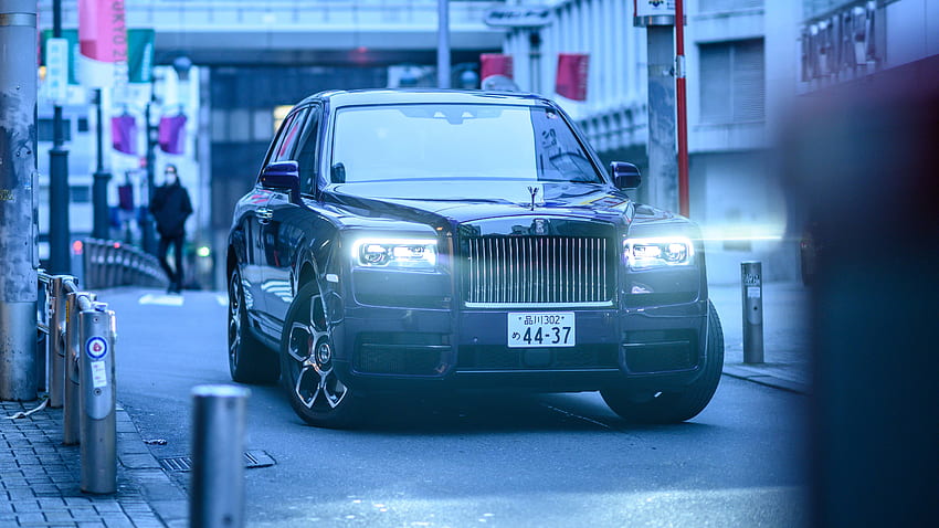 Mobil mewah, lampu depan, Rolls-Royce Cullinan Wallpaper HD