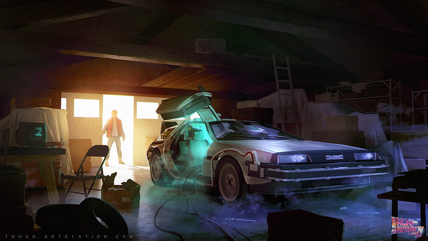 Marty McFly, Magic, Car, DMC DeLorean, Back to the Future / 및 모바일 배경 HD 월페이퍼