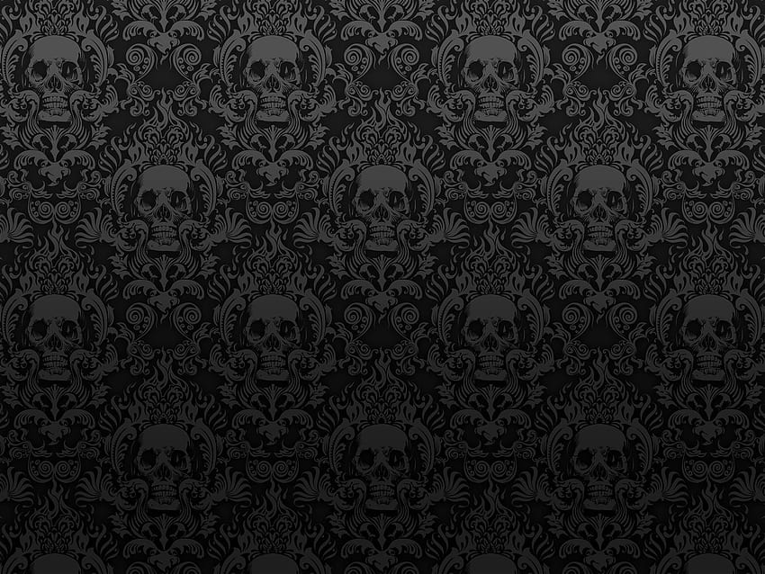 Skull background, Skeleton Pattern HD wallpaper