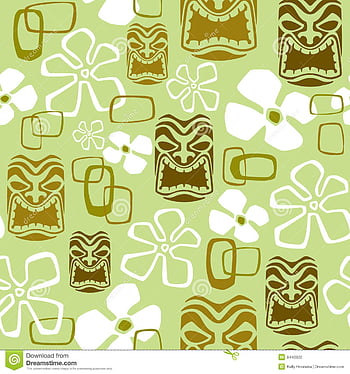 MidCentury Tiki Wallpaper  Tiki decor Tiki Tiki room