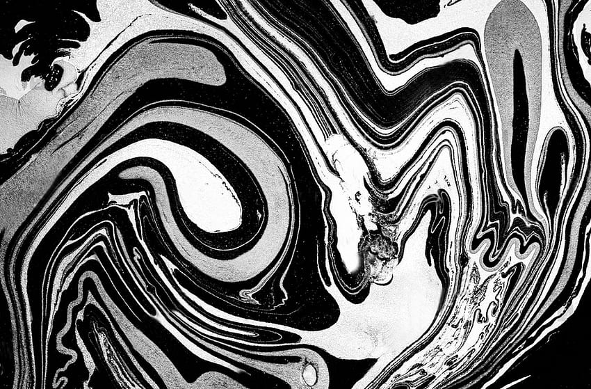 Ink, Black&White, silver, argent, Oriental , Vinyl, Self Adhesive, Black and White Abstract Art HD wallpaper