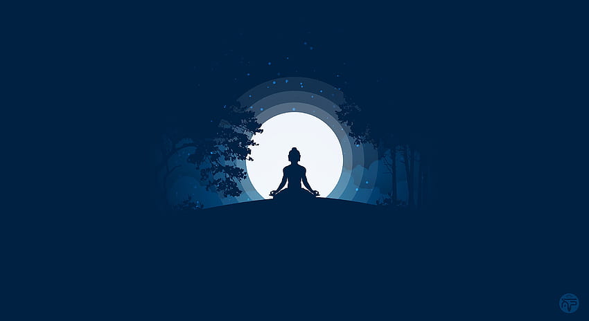 Vektor, Buddha, Silhouette, Buddhismus, Meditation, Harmonie HD-Hintergrundbild