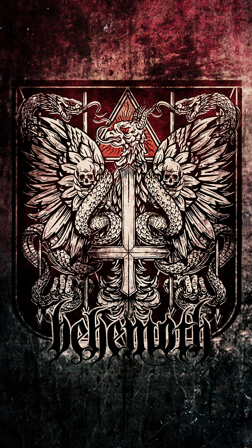 mein Handy BG Unfaithful Logo Rest ist meine Arbeit. Metal-Alben, Heavy-Metal-Bands, Heavy-Metal-Kunst, Behemoth Band HD-Handy-Hintergrundbild
