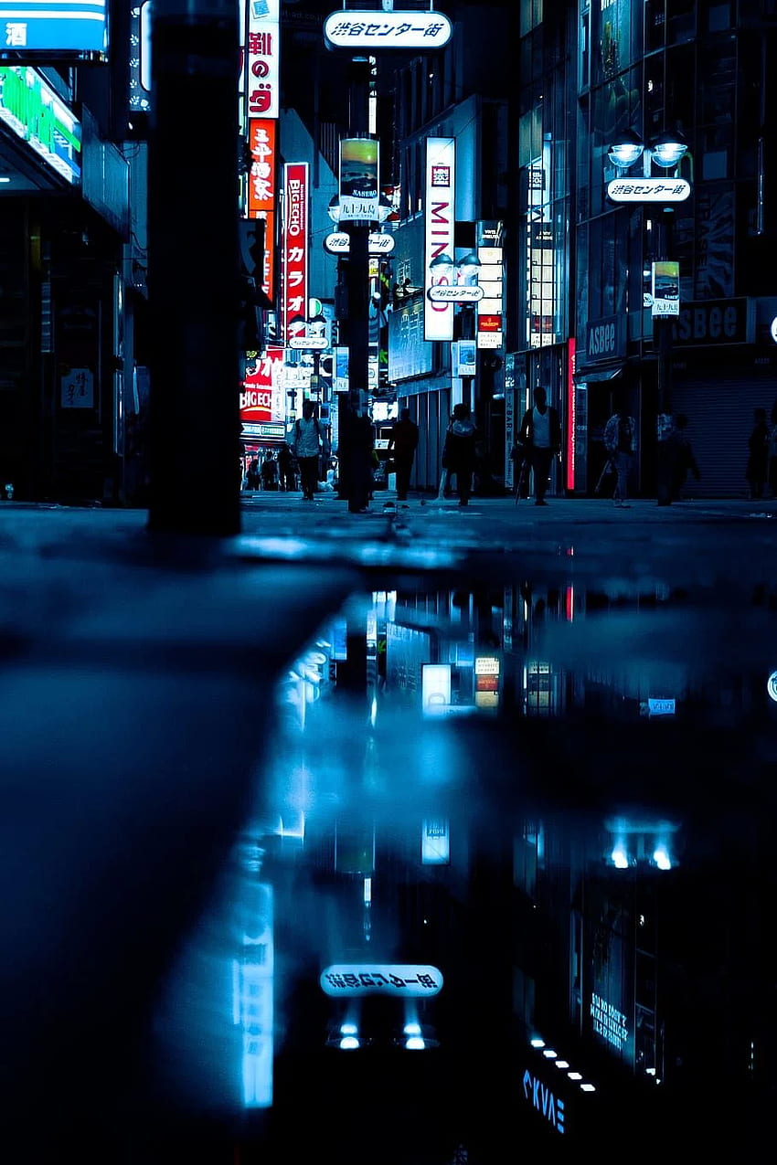 Japan-Nacht, Japan-Nachtleben HD-Handy-Hintergrundbild