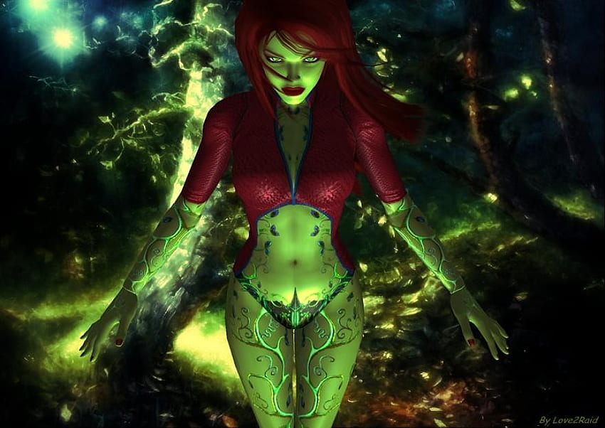 Poison Ivy, 3d, woman HD wallpaper