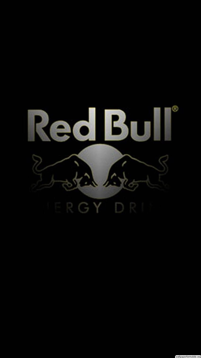 Red Bull logo in zwart en wit. Red bull, Bulls , Bull logo HD phone wallpaper