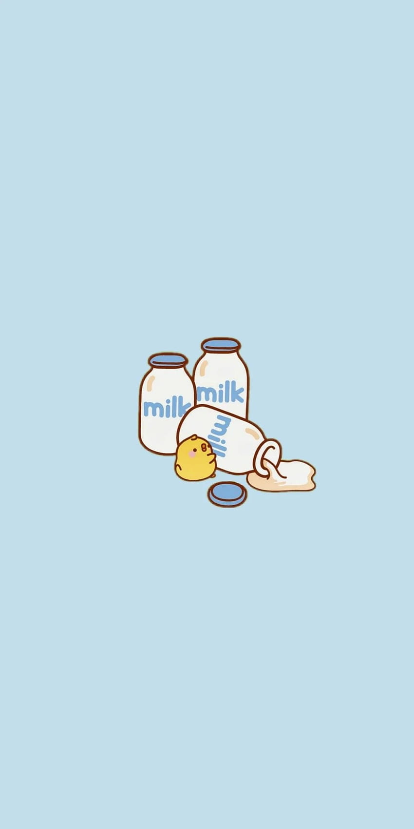 Süße Milch. iPhone kawaii, süßes Pastell, süßes iPhone, Milchästhetik HD-Handy-Hintergrundbild