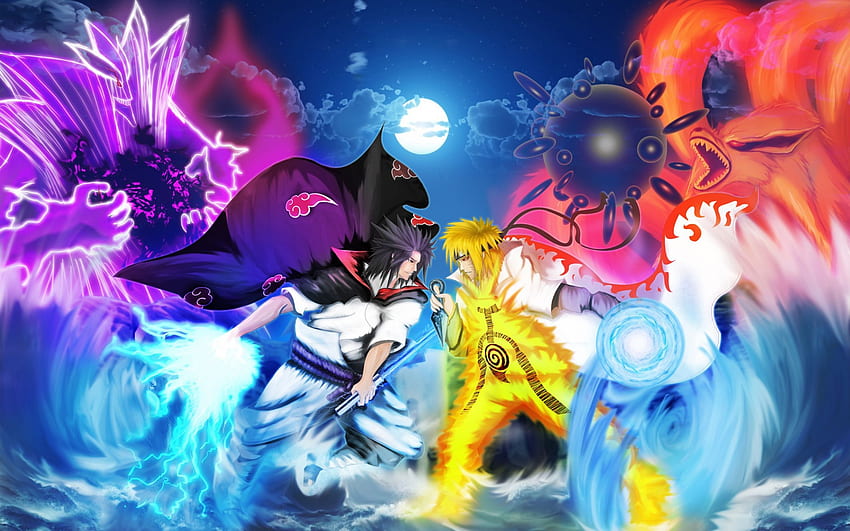 Naruto Vs Sasuke 2807, Goku Vs Naruto HD wallpaper