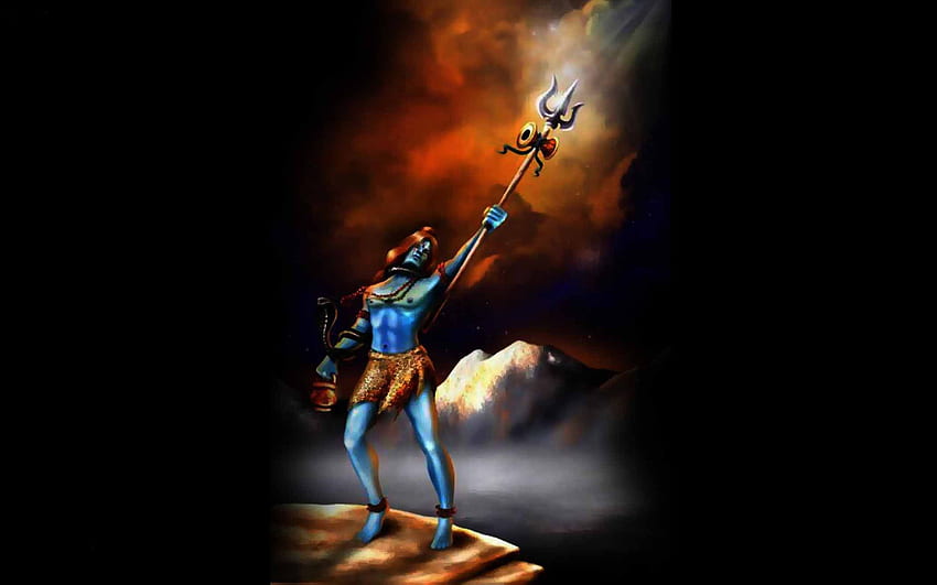 Shiva Cartoon, Mahadev Rudra Avatar HD wallpaper