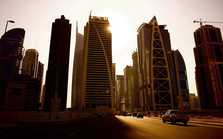 Miasta, Domy, Dubaj, Wieżowce, Wieża, Wieże, Zjednoczone Emiraty Arabskie, Zjednoczone Emiraty Arabskie Tapeta HD