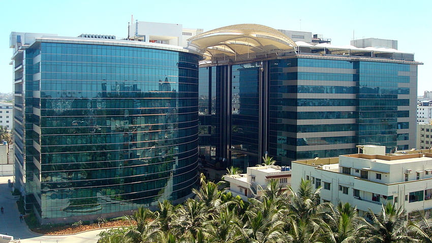 Office buildings in Bangalore HD wallpaper